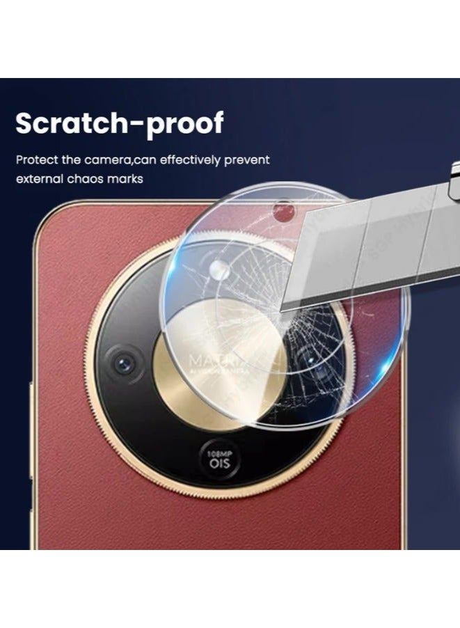 【2+2عبوة】حماية شاشة زجاجية مقواة لجهاز Honor X9D مع واقي عدسة الكاميرا، فيلم حماية بصلابة 9H لجهاز Honor X9D (6.79"), عالي الوضوح، مقاوم للخدش، فيلم زجاج مقوى خالي من الفقاعات - Image 5